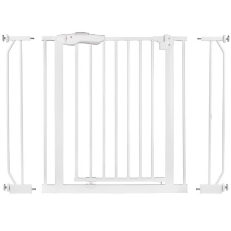 Valge turvavärav 75–105 cm