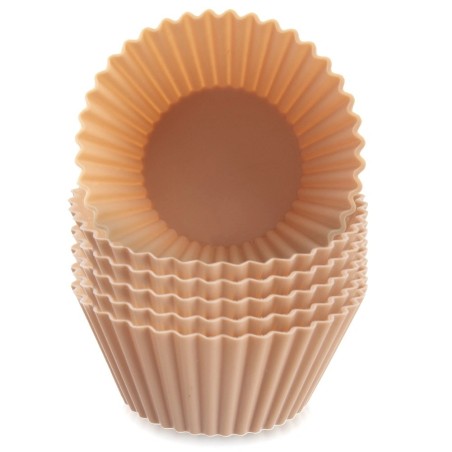 Silikoonist muffinitopsid, beež, 6,5 cm, 6 tk.