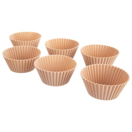 Silikoonist muffinitopsid, beež, 6,5 cm, 6 tk.