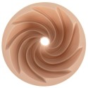 Silikoonist koogivorm korstnaga, beež, 23,5 cm