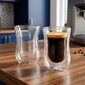Topeltseinaga termoklaasid espressokohvi jaoks 60 ml 2 tk.