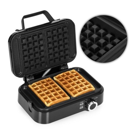 Vahvliküpsetaja kahele suurele vahvlile, mittenakkuva kattega, temperatuuri reguleerimisega, 1200 W