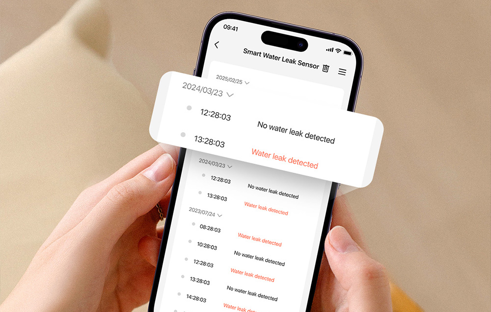 Smartphone held in hand with notifications enabled
