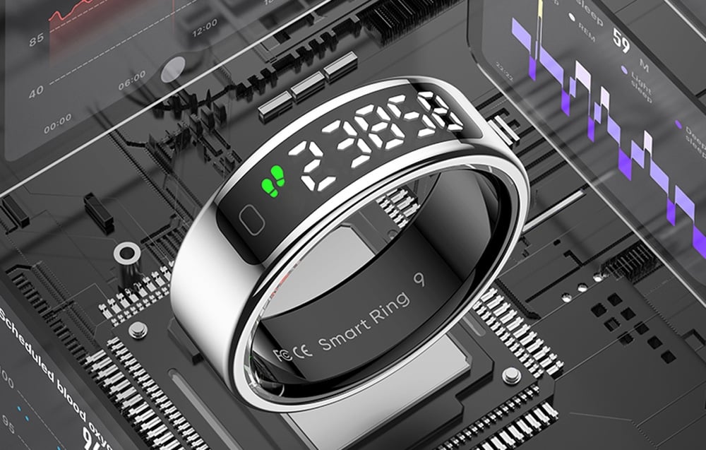 Smartring with LED display.