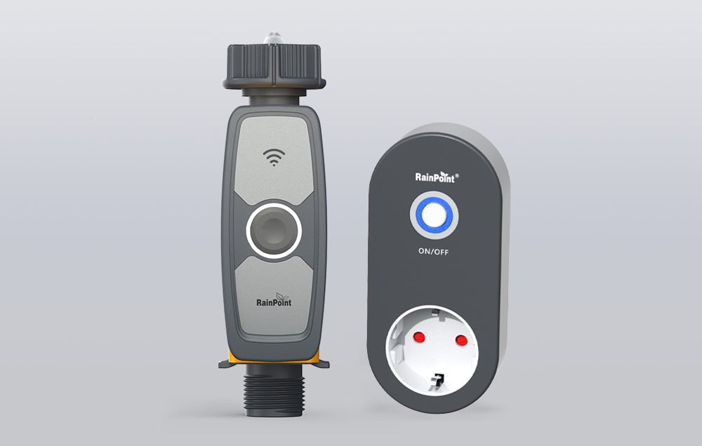 The RainPoint Wi-Fi gateway in gray.