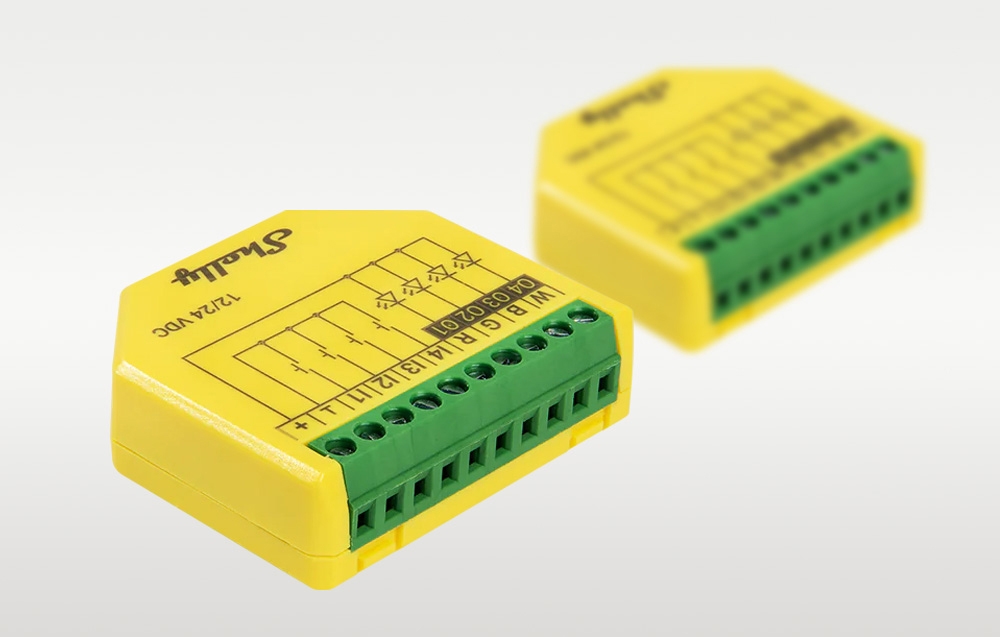 Two Shelly LED strip controllers