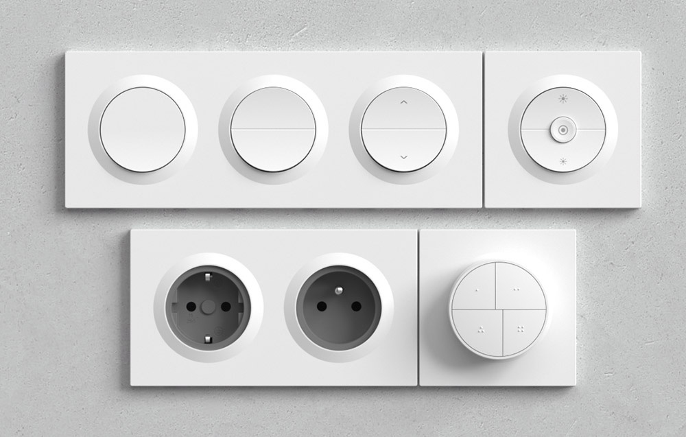 SONOFF Orb product collection including one-button switches, two-button switches, roller shutter control, dimmer and electrical outlets