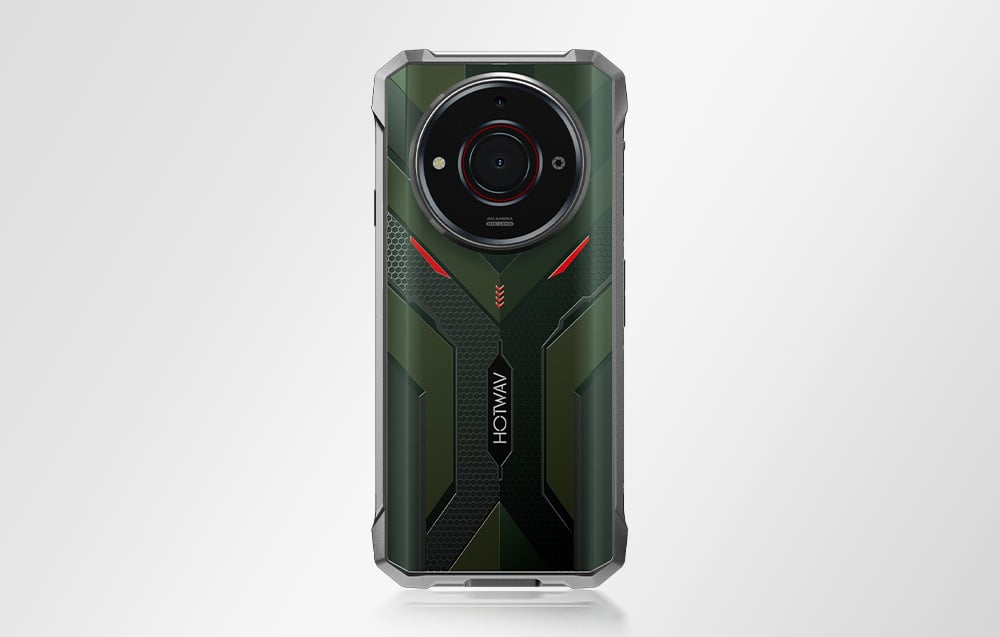 Green Hotwav smartphone on a white background