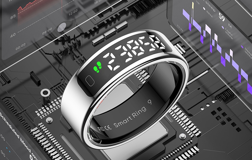 Smartring with LED display.