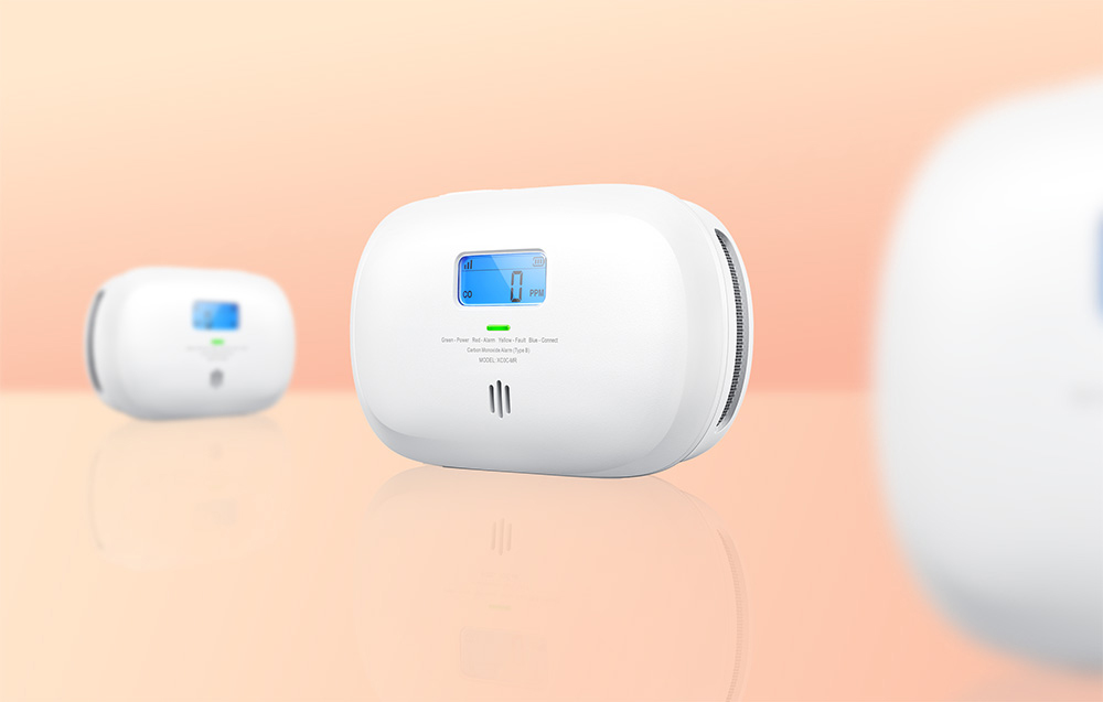 Three white sensors at different angles