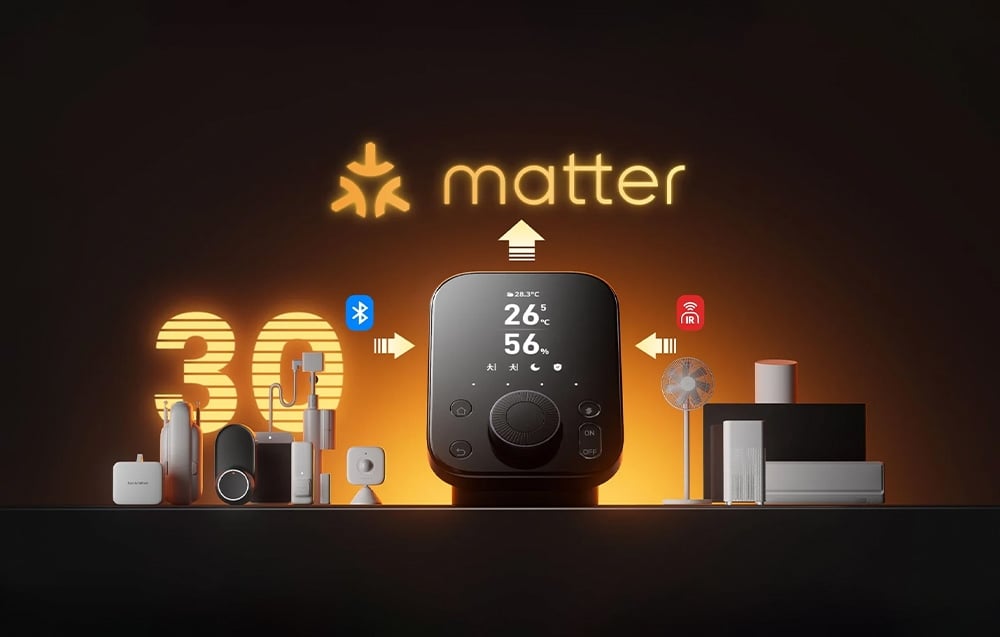 SwitchBot Hub 2 from Matter - a hub integrating more than 30 smart home devices via Bluetooth and IR